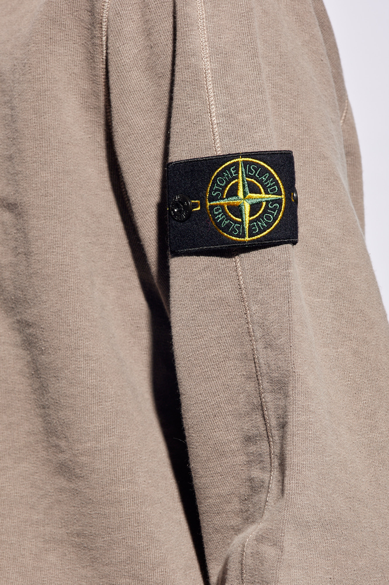 Stone Island Green Patch Hoodie Men s Clothing SchaferandweinerShops Stone Island Sweatshirt with logo